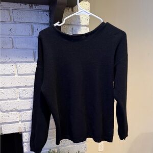 Rafaella Vintage Black Crew Neck Sweater